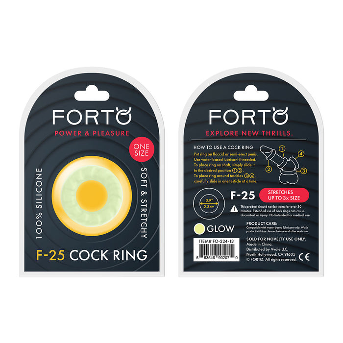 FORTO F-25 C-Ring 23mm Glow Intimates Adult Boutique