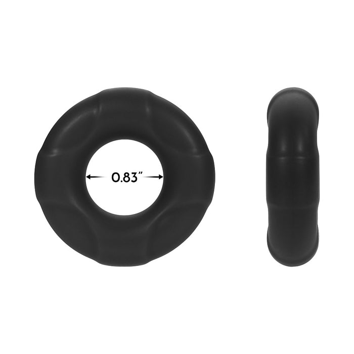 FORTO F-33 C-Ring 21mm Black Medium Intimates Adult Boutique