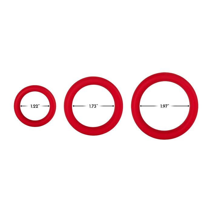 FORTO F-64 C-Ring 50mm Wide Red Large Intimates Adult Boutique