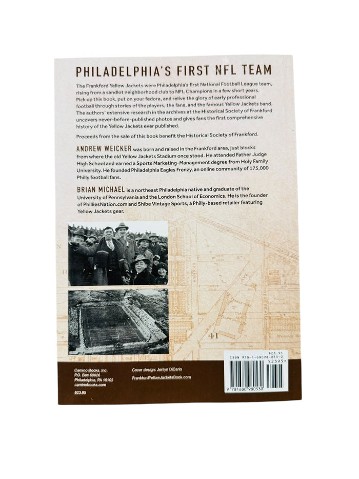 FRANKFORD YELLOW JACKETS PHILADELPHIA EAGLES 2025 PHILLY'S FIRST NFL TEAM PAPERBACK BOOK
