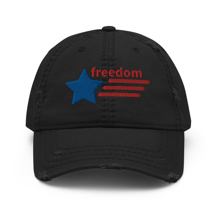 Freedom America Distressed Dad Hat