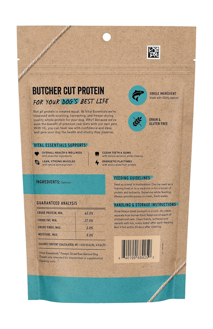 Freeze-dried Raw Salmon Dog Treats 3oz