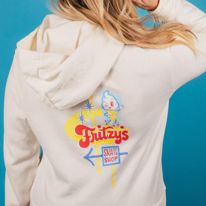 Fritzy's Freeze Hooded Sweatshirt - Vanilla