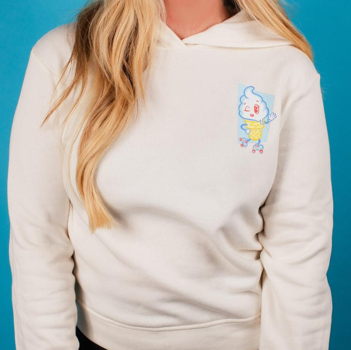 Fritzy's Freeze Hooded Sweatshirt - Vanilla