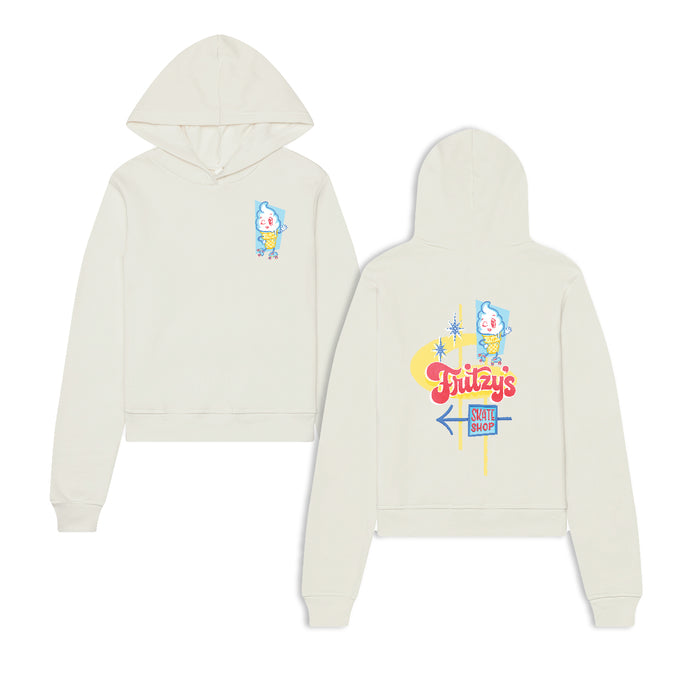 Fritzy's Freeze Hooded Sweatshirt - Vanilla