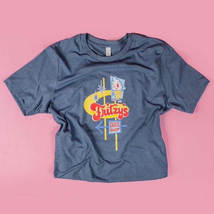 Fritzy's Freeze Short Sleeve Tee - Denim Blue