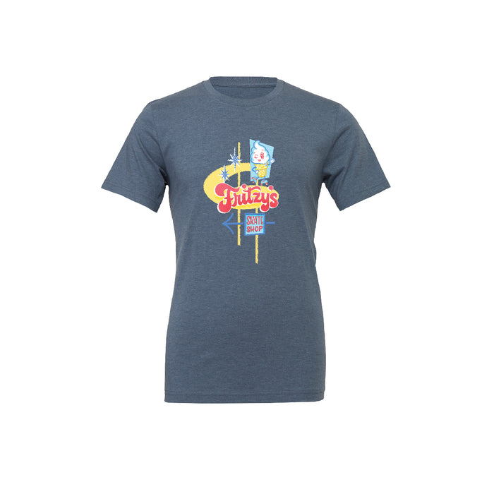 Fritzy's Freeze Short Sleeve Tee - Denim Blue