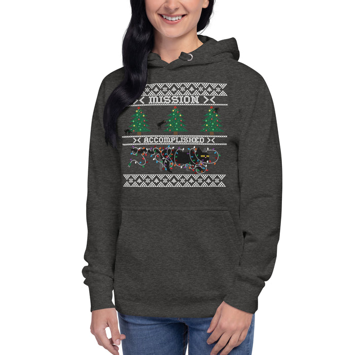 Funny Mission Accomplished Ugly  Christmas Hoodie