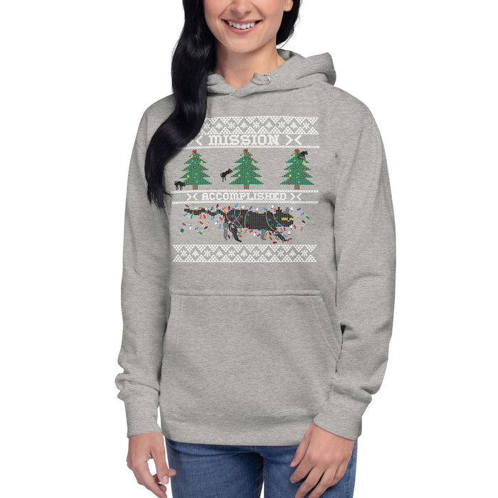 Funny Mission Accomplished Ugly  Christmas Hoodie
