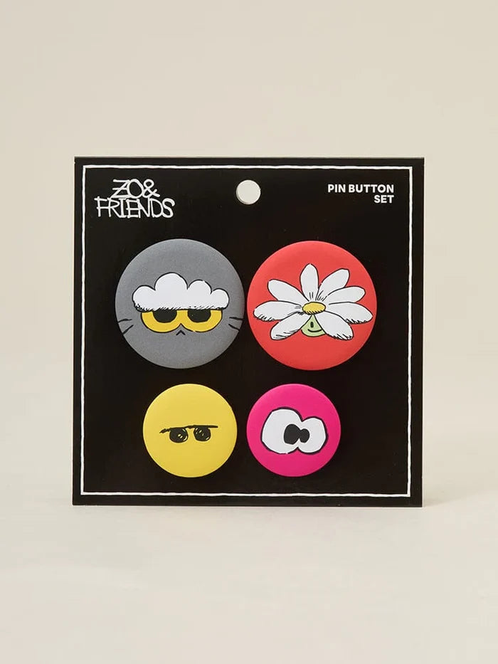 G-DRAGON - ZO&FRIENDS LUCKY SHOP OFFICIAL MD ZOA PIN BADGE SET - COKODIVE