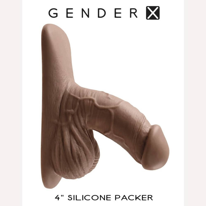 Gender X 4in Silicone Packer Dark Intimates Adult Boutique