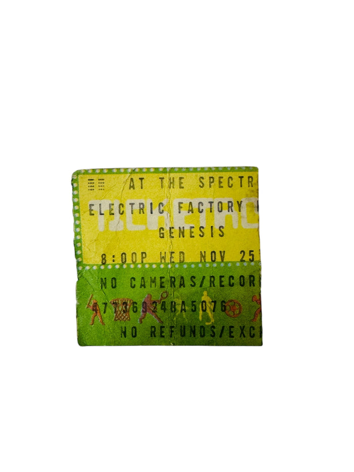 GENESIS VINTAGE 1981 PHILADELPHIA SPECTRUM TICKET 11/25/81