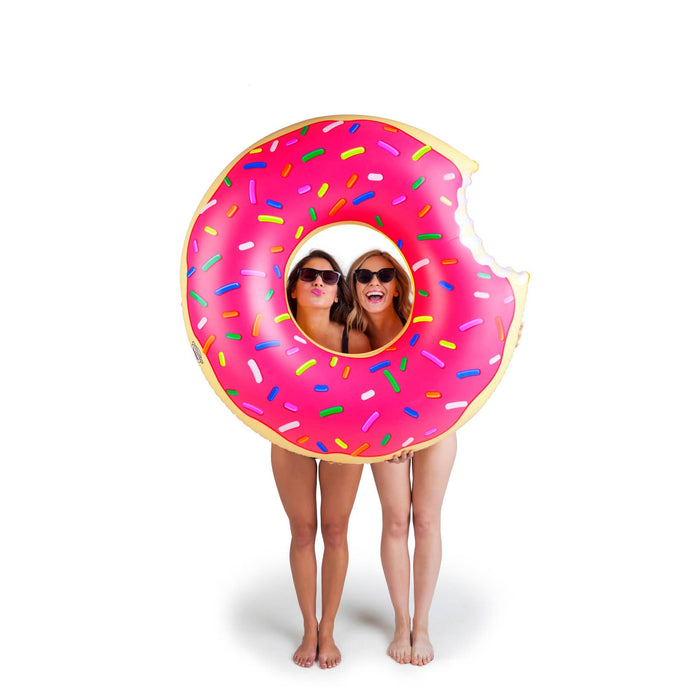 Giant Frosted Donut Pool Float: Strawberry