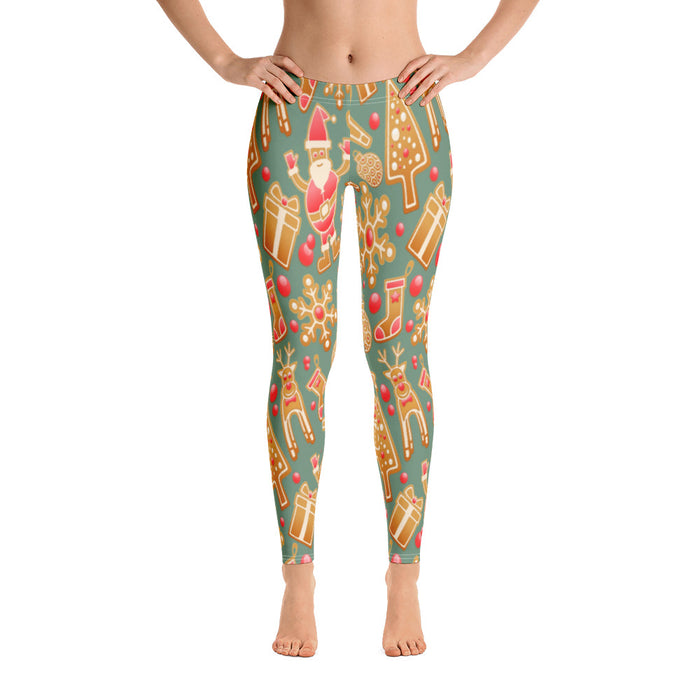 Gingerbread Christmas Leggings - Bloom Seventy Seven