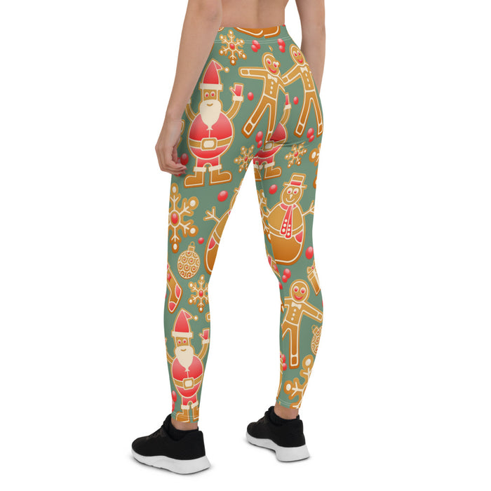 Gingerbread Christmas Leggings - Bloom Seventy Seven