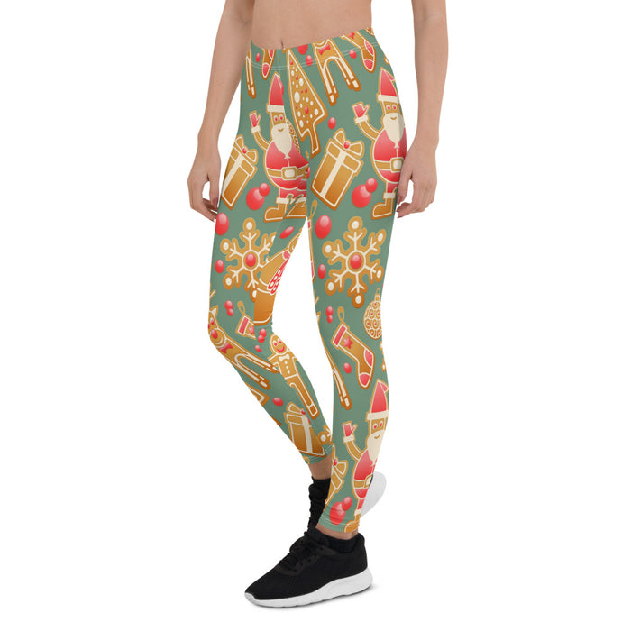 Gingerbread Christmas Leggings - Bloom Seventy Seven