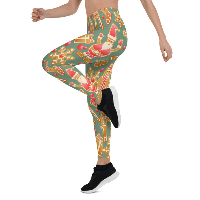 Gingerbread Christmas Leggings - Bloom Seventy Seven