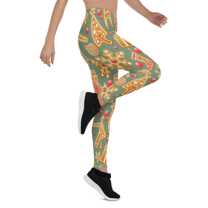 Gingerbread Christmas Leggings - Bloom Seventy Seven