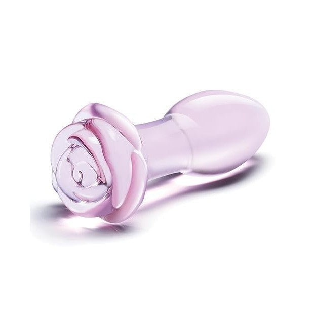 Glas 5 Rosebud Glass Butt Plug Intimates Adult Boutique