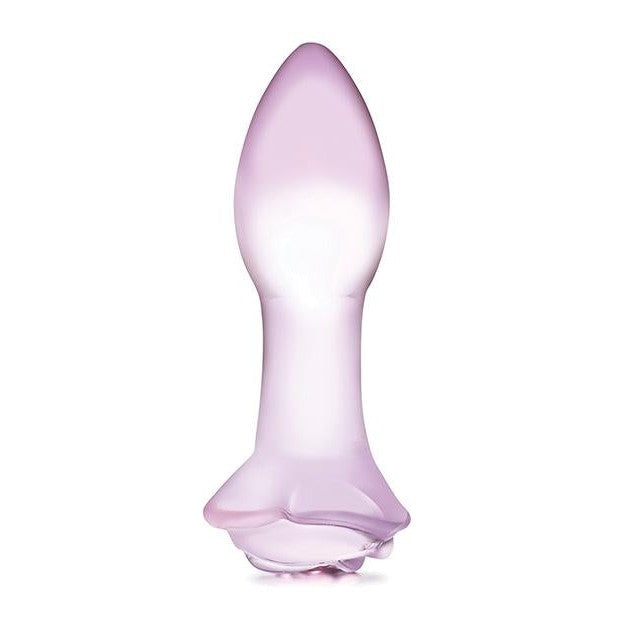 Glas 5 Rosebud Glass Butt Plug Intimates Adult Boutique