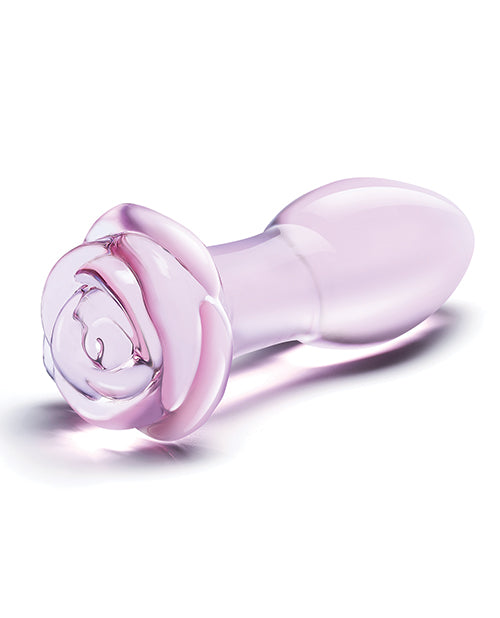 Glas 5 Rosebud Glass Butt Plug Intimates Adult Boutique