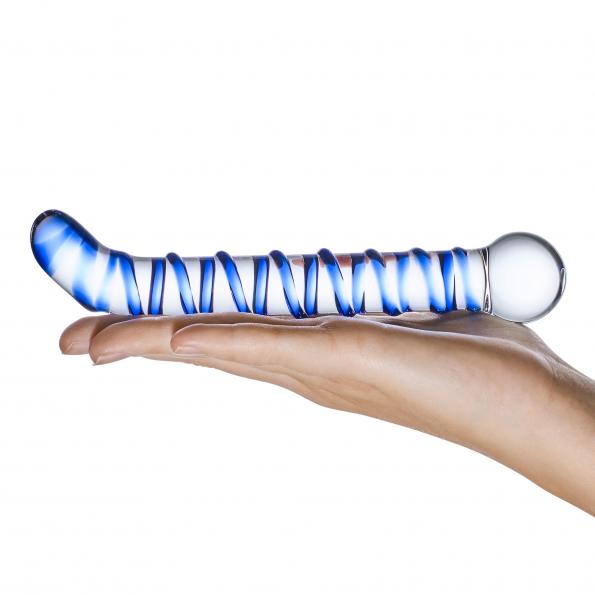 Glas Mr. Swirly 6.5 G-spot Glass Dildo Intimates Adult Boutique