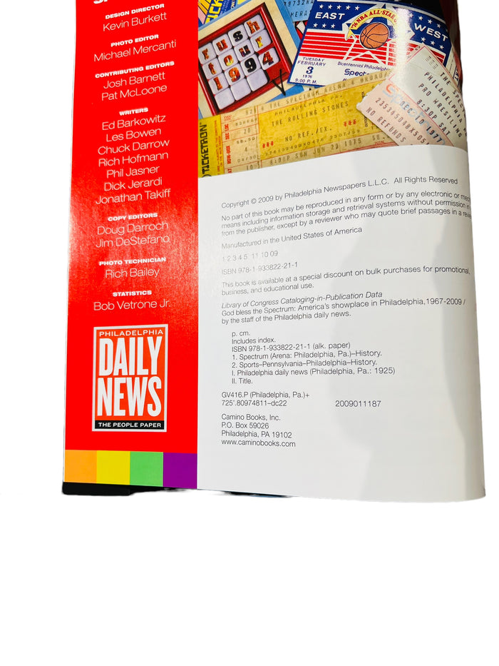 GOD BLESS THE PHILADELPHIA SPECTRUM 2009 HARDBACK BOOK