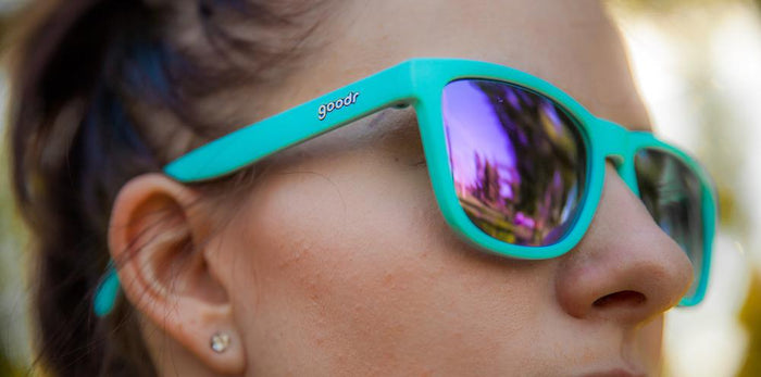 Goodr Sunglasses - Electric Dinotopia Carnival