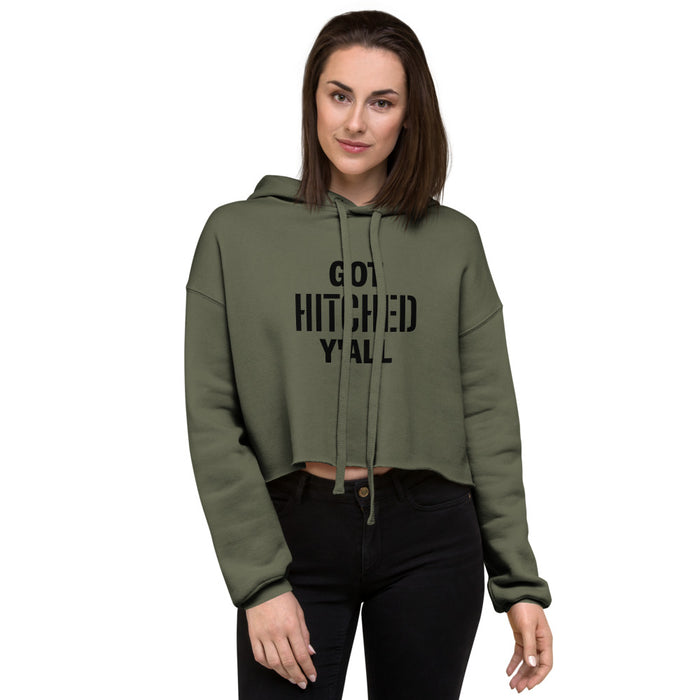 Got Hitched Crop Hoodie - Bloom Seventy Seven