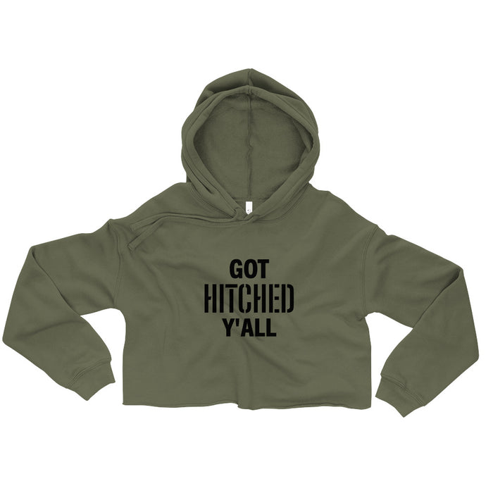 Got Hitched Crop Hoodie - Bloom Seventy Seven