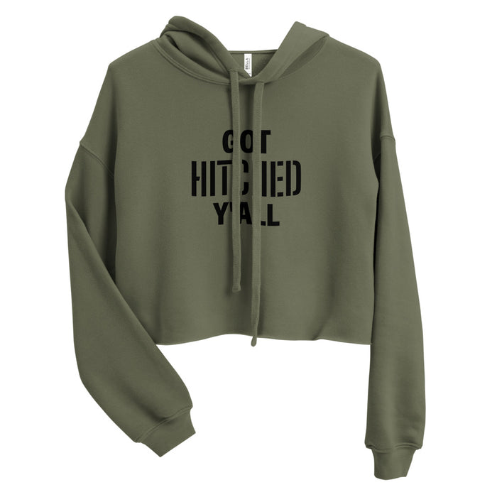 Got Hitched Crop Hoodie - Bloom Seventy Seven