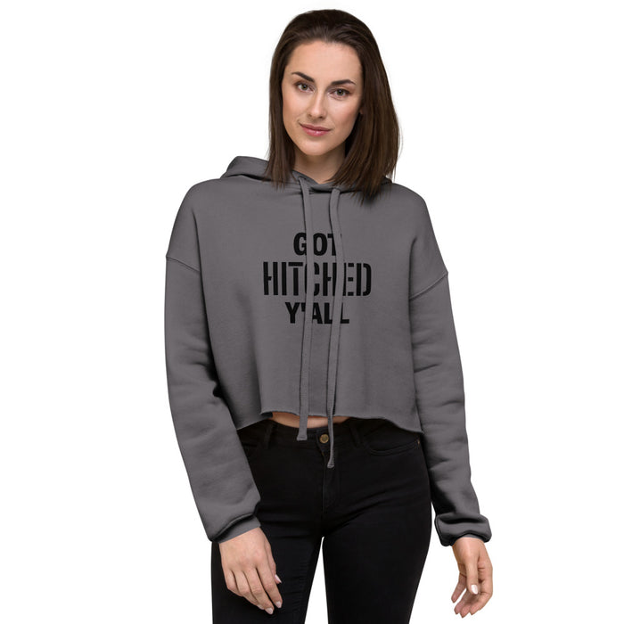 Got Hitched Crop Hoodie - Bloom Seventy Seven