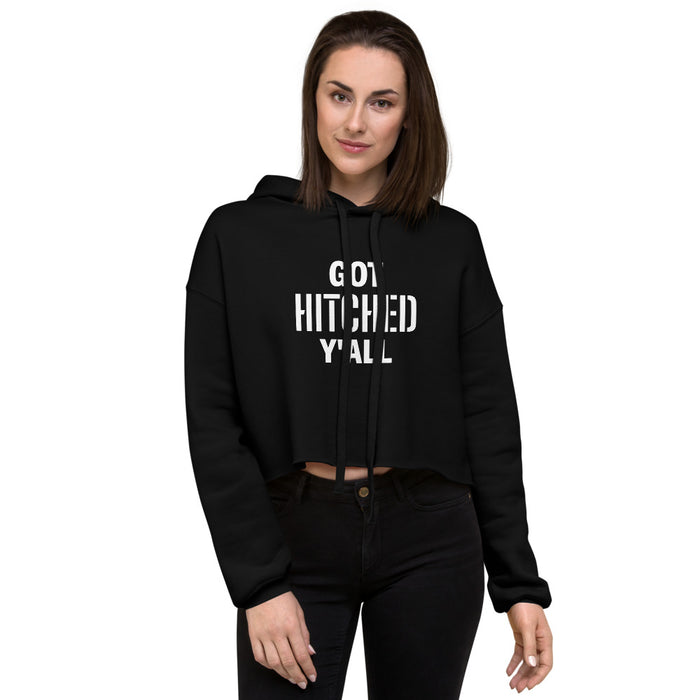 Got Hitched Crop Hoodie - Bloom Seventy Seven