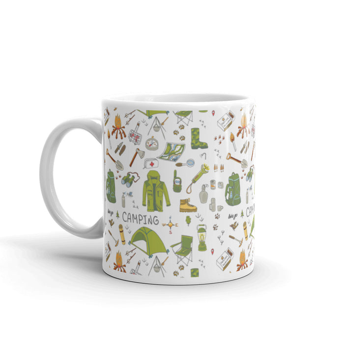 Green Camping Mug