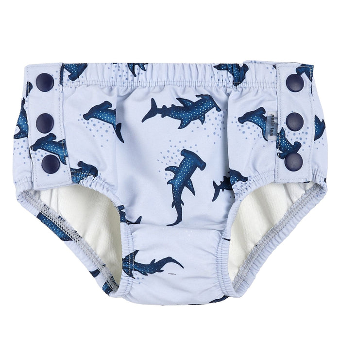 Hammerhead Shark Print Swim Diaper