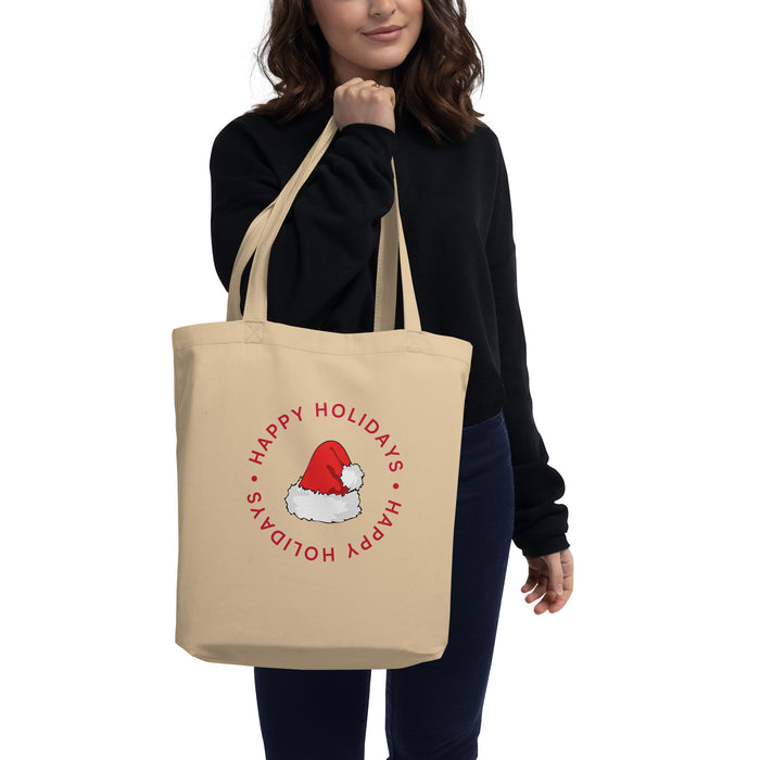 Happy Holidays Printed Eco Tote Bag - Bloom Seventy Seven