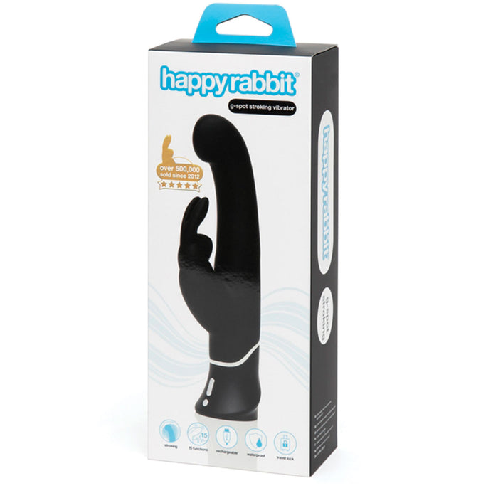 Happy Rabbit G-Spot Black Stroker Rabbit Vibe Intimates Adult Boutique