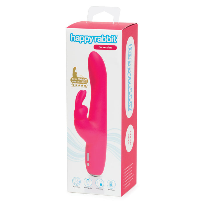 Happy Rabbit Slimline Curve Pink Intimates Adult Boutique