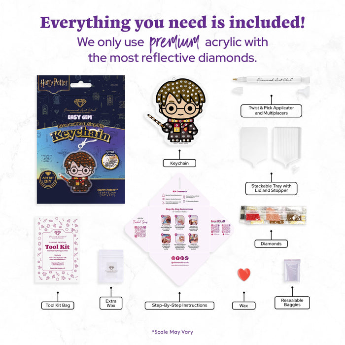 Harry Potter™ - Easy Gem™ Keychain - Diamond Art Club DIY Kit