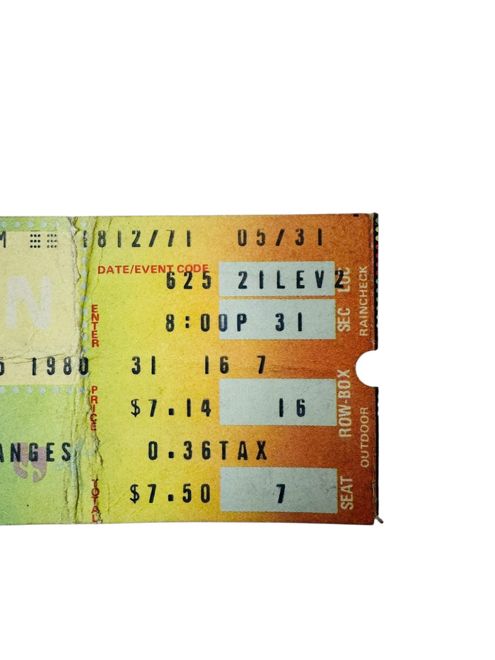HEART VINTAGE 1980 PHILADELPHIA SPECTRUM TICKET 6/25/1980