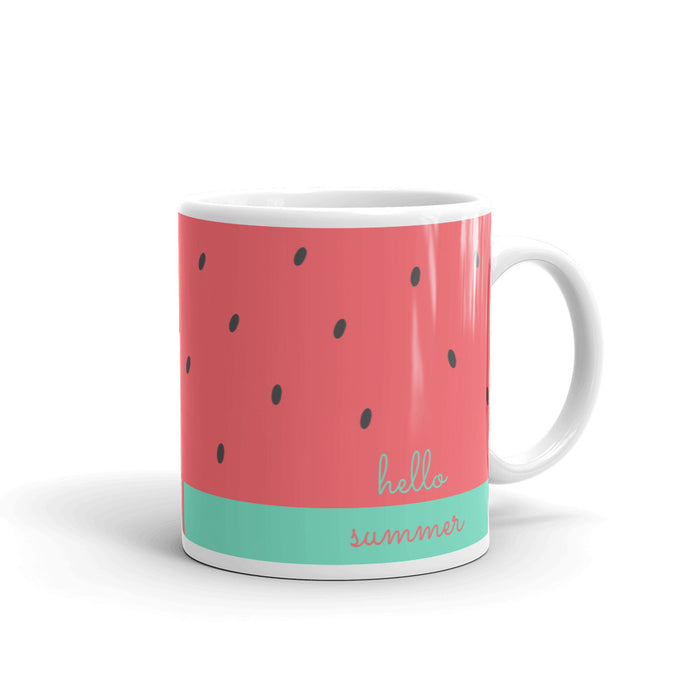 Hello Summer Watermelon Glossy Mug - Bloom Seventy Seven