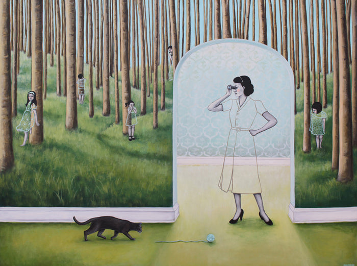 Hide & Seek in the Hallway - Limited Edition Print
