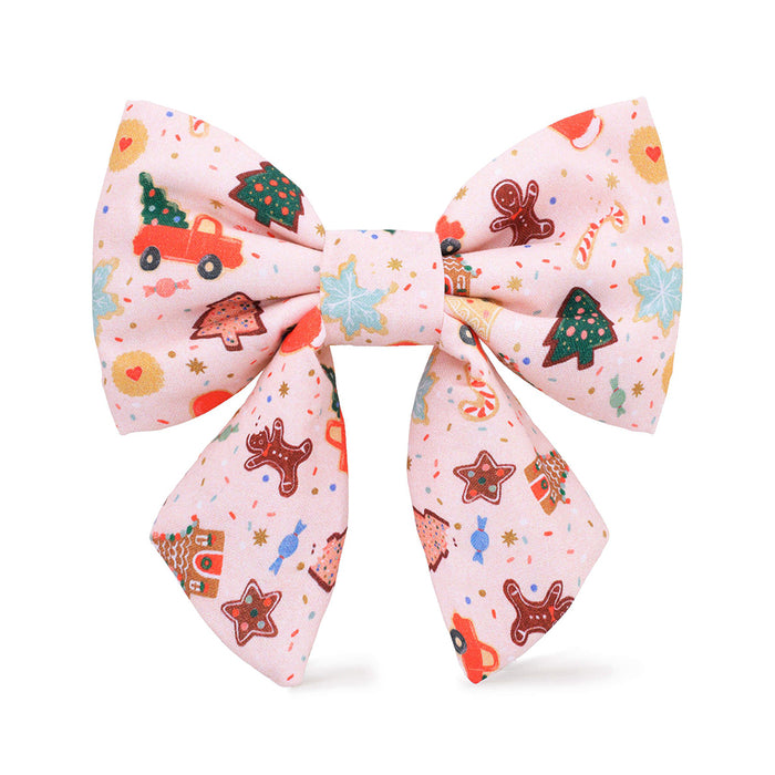Holiday Cookies Lady Dog Bow