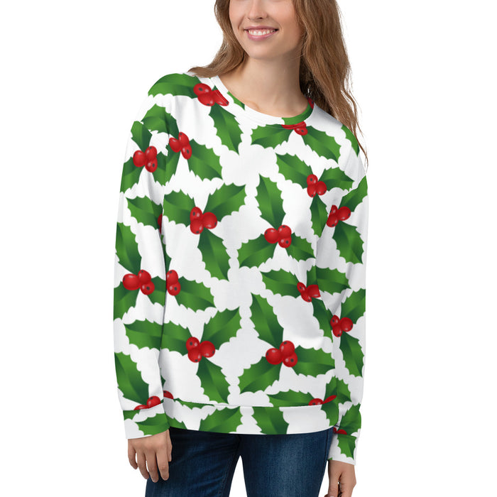 Holly Christmas Ugly Sweatshirt - Bloom Seventy Seven