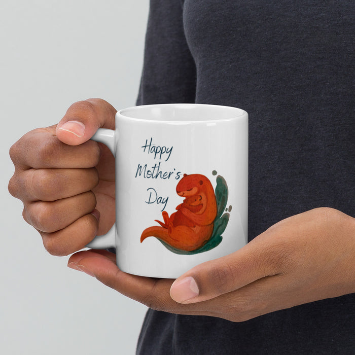 Home is Wherever Mom is White Glossy Mug