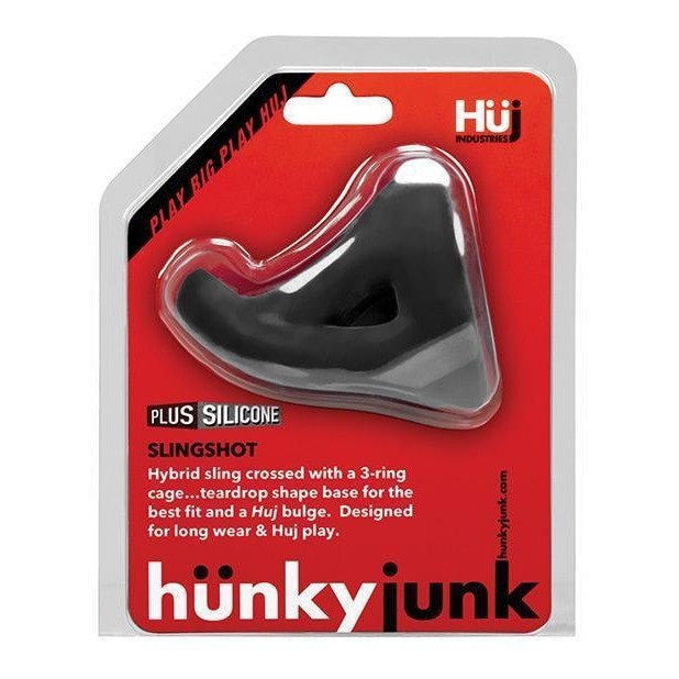 Hunkyjunk Slingshot 3-ring Teardrop Tar Intimates Adult Boutique