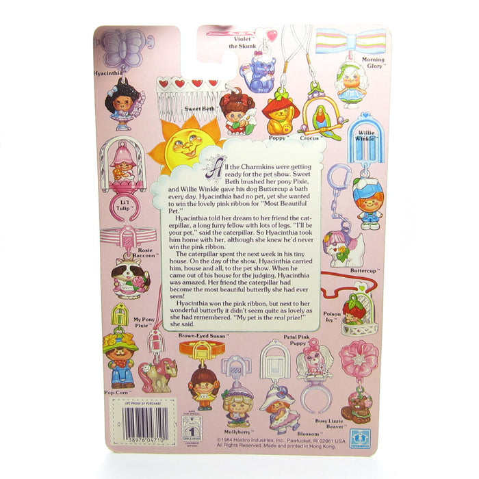 Backcard for Charmkins Hyacinthia charm