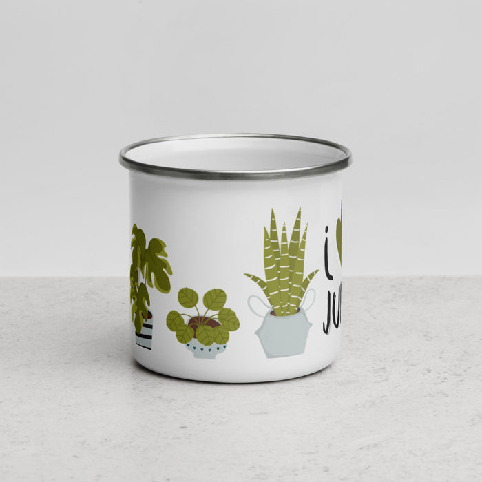 I Love My Jungle Enamel Mug