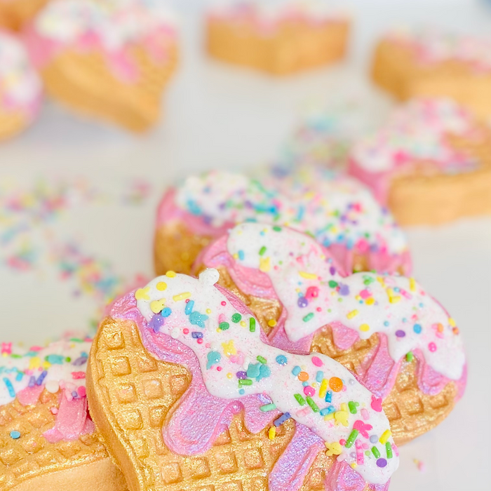 Ice Cream Cone Heart Bath Bomb