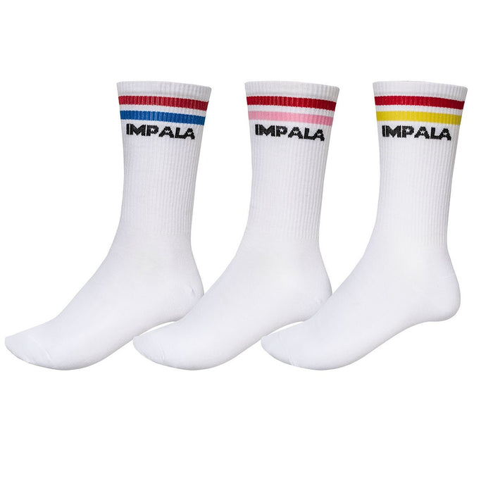 Impala Stripe Crew Socks 3pk - Multi